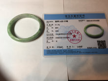 Load image into Gallery viewer, 47.5mm Certified type A 100% Natural sunny green Jadeite Jade bangle BM93-4468