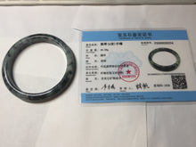Load image into Gallery viewer, 62mm Certified Type A 100% Natural dark green red Jadeite bangle PD138-6234