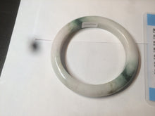 Load image into Gallery viewer, 59mm Certified 100% natural Type A green/white jadeite jade bangle AX99-4384