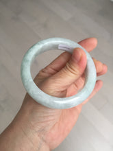 Load image into Gallery viewer, 54.9mm certified 100% natural Type A light green chubby jadeite jade bangle BK76-3784