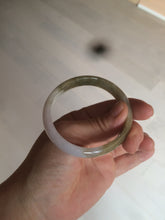 Load image into Gallery viewer, 50mm Certified Type A 100% Natural green brown black purple  oval Jadeite Jade bangle AX60-7545