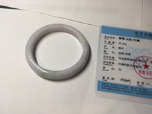 Load image into Gallery viewer, 56.5mm certified Type A 100% Natural purple white green Jadeite Jade bangle AJ80-1266