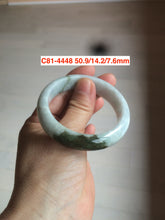 Load image into Gallery viewer, 50-55mm Type A 100% Natural light green Jadeite Jade bangle group girl/small adult hand X60
