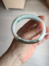 Load image into Gallery viewer, 53.5mm 100% natural certified sunny green brown pink oval jadeite jade bangle BN29-8348
