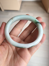 Load image into Gallery viewer, 53.5mm 100% natural certified sunny green brown pink oval jadeite jade bangle BN29-8348