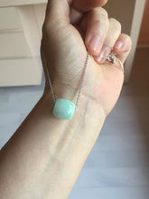 Load image into Gallery viewer, 13.3/12.5mm Type A 100% Natural  green/purple Jadeite Jade LuluTong (Every road is smooth) pendant group PB223