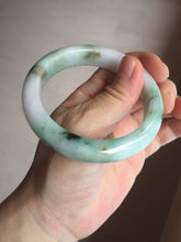 Load image into Gallery viewer, 57mm certified 100% natural type A sunny green/purple/yellow jadeite jade bangle BN101-7704