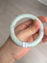 Load image into Gallery viewer, 51.5mm 100% natural Type A green/purple/yellow(FU LU SHOU) chubby jadeite jade bangle BK73-5807