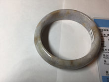 Load image into Gallery viewer, 59mm Certified Type A 100% Natural light purple yellow jadeite jade bangle BM100-4475