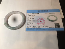 Load image into Gallery viewer, 57.8mm certified 100% natural type A green/purple/brown round cut jadeite jade bangle BF102-1686