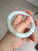 Load image into Gallery viewer, 56.6mm 100% natural Type A green/purple/yellow(FU LU SHOU) chubby jadeite jade bangle BK72-5808