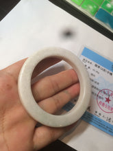 Load image into Gallery viewer, 52mm certificated Type A 100% Natural light green/white/beige/yellow Jadeite Jade bangle AX106-4212