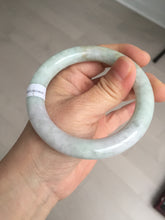 Load image into Gallery viewer, 56.6mm 100% natural Type A green/purple/yellow(FU LU SHOU) chubby jadeite jade bangle BK72-5808