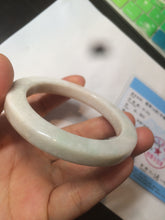 Load image into Gallery viewer, 52mm certificated Type A 100% Natural light green/white/beige/yellow Jadeite Jade bangle AX106-4212