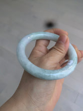 Load image into Gallery viewer, 56.5 mm certificated Type A 100% Natural light green/purple round cut Jadeite Jade bangle S65-4066