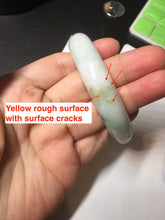 Load image into Gallery viewer, 56.7mm certified 100% natural type A sunny green/white jadeite jade bangle BK71-5217