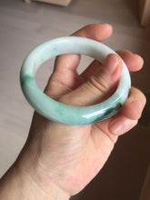 Load image into Gallery viewer, 57.4mm certified 100% natural type A sunny green/purple/yellow jadeite jade bangle BN102-7712