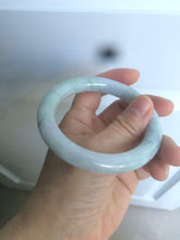 Load image into Gallery viewer, 56.5 mm certificated Type A 100% Natural light green/purple round cut Jadeite Jade bangle S65-4066
