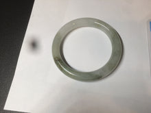 Load image into Gallery viewer, 56mm certified 100% natural type A light green/white chubby round cut jadeite jade bangle AK66-3498