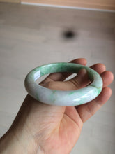 Load image into Gallery viewer, 60.5mm Certified Type A 100% Natural sunny green/white/brown Jadeite Jade bangle A109-5414
