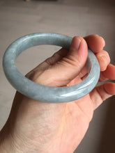 Load image into Gallery viewer, 56.6mm 100% natural Type A icy dark green/gray/black(WuJi) jadeite jade bangle AY92-1257