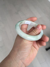 Load image into Gallery viewer, 54.5mm Certified 100% natural Type A sunny green/white jadeite jade bangle BM31-0361