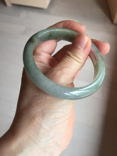 Load image into Gallery viewer, 55.8mm Certified 100% natural Type A oily dark green/gray/black jadeite jade bangle BN32-8086