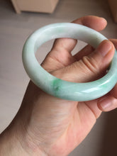 Load image into Gallery viewer, 57.4mm certified 100% natural type A sunny green/purple/yellow jadeite jade bangle BN102-7712