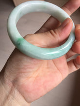 Load image into Gallery viewer, 57.4mm certified 100% natural type A sunny green/purple/yellow jadeite jade bangle BN102-7712