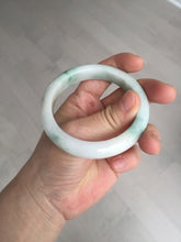 Load image into Gallery viewer, 54.5mm Certified 100% natural Type A sunny green/white jadeite jade bangle BM31-0361