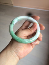 Load image into Gallery viewer, 60.5mm Certified Type A 100% Natural sunny green/white/brown Jadeite Jade bangle A109-5414