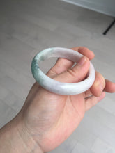 Load image into Gallery viewer, 52.8mm Certified Type A 100% Natural dark green/white/purple Jadeite Jade bangle BL83-4052