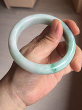 Load image into Gallery viewer, 57.4mm certified 100% natural type A sunny green/purple/yellow jadeite jade bangle BN102-7712