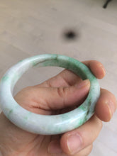 Load image into Gallery viewer, 60.5mm Certified Type A 100% Natural sunny green/white/brown Jadeite Jade bangle A109-5414