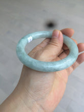 Load image into Gallery viewer, 56.4 mm certificated Type A 100% Natural light green round cut Jadeite Jade bangle S54-4069