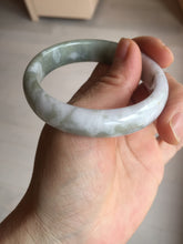 Load image into Gallery viewer, 50mm certified 100% natural Type A light watermelon rind green/yellow/purple jadeite jade bangle BN33-4499
