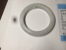 Load image into Gallery viewer, 58.2mm certified type A 100% Natural light green/white/purple jadeite jade bangle AE63-6538