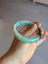 Load image into Gallery viewer, 57.6mm certified type A 100% Natural apple green/dark green jadeite jade bangle AX128-5220