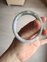 Load image into Gallery viewer, 50mm certified 100% natural Type A light watermelon rind green/yellow/purple jadeite jade bangle BN33-4499