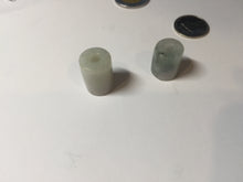 Load image into Gallery viewer, 14.5-16.7mm Type A 100% Natural white light green Jadeite Jade LuluTong (Every road is smooth) bead pendant group BP93 Add-on item