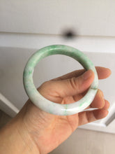 Load image into Gallery viewer, 60.5mm Certified Type A 100% Natural sunny green/white/brown Jadeite Jade bangle A109-5414