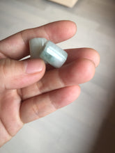 Load image into Gallery viewer, 14.5-16.7mm Type A 100% Natural white light green Jadeite Jade LuluTong (Every road is smooth) bead pendant group BP93 Add-on item