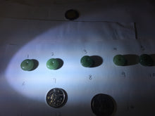 Load image into Gallery viewer, 14-15mm Type A 100% Natural dark green black gray(老油青) Jadeite Safety Guardian Button donuts pendant PD198