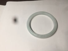 Load image into Gallery viewer, 56.5mm 100% natural type A light green/white jadeite jade bangle AE64