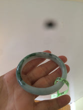 Load image into Gallery viewer, 52.5mm Certificated Type A100% sunny green/dark green Jadeite Jade bangle F06-5007