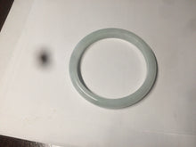 Load image into Gallery viewer, 56.5mm 100% natural type A light green/white jadeite jade bangle AE64