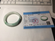 Load image into Gallery viewer, 57.4mm certified 100% natural type A sunny green/purple/yellow jadeite jade bangle BN102-7712