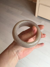 Load image into Gallery viewer, 53mm 100% natural light purple/pale pink/beige with flying snow chubby Quartzite (Shetaicui jade) bangle SY77