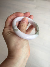 Load image into Gallery viewer, 53.5mm 100% natural certified light green purple pink jadeite jade bangle BN34-4503