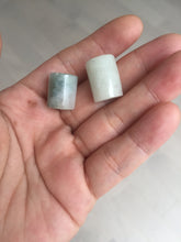 Load image into Gallery viewer, 14.5-16.7mm Type A 100% Natural white light green Jadeite Jade LuluTong (Every road is smooth) bead pendant group BP93 Add-on item
